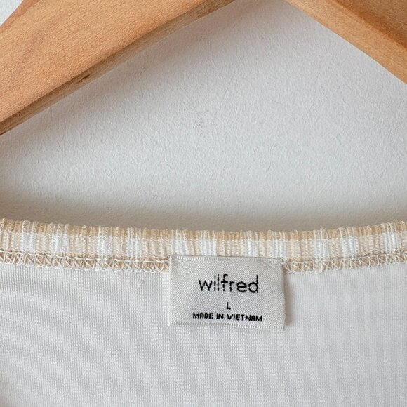 Aritzia Wilfred Verona Gingham Sleeveless Seersucker Midi Beige Size Large - Picture 8 of 10